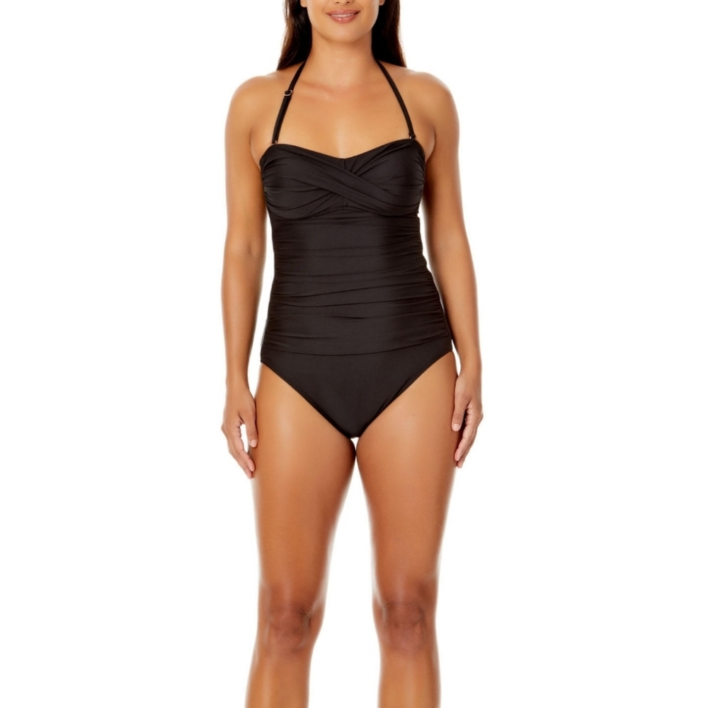 Anne Cole Ladies One Piece Twist Front Swimsuit